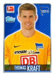 Sticker Thomas Kraft - German Football Bundesliga 2014-2015 n. 22 - Topps