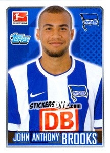 Sticker John Anthony Brooks - German Football Bundesliga 2014-2015 n. 23 - Topps
