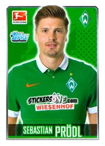 Sticker Sebastian Prödl - German Football Bundesliga 2014-2015 n. 38 - Topps