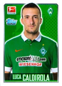 Sticker Luca Caldirola - German Football Bundesliga 2014-2015 - Topps