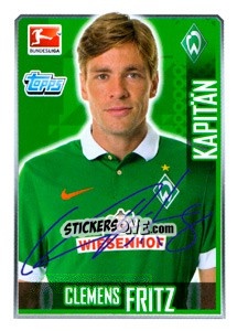 Sticker Clemens Fritz - German Football Bundesliga 2014-2015 n. 41 - Topps
