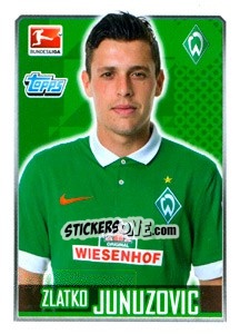 Sticker Zlatko Junuzovic - German Football Bundesliga 2014-2015 - Topps