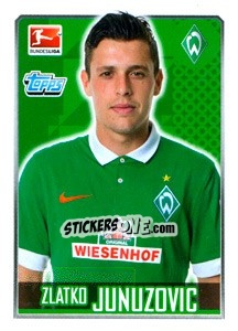 Cromo Zlatko Junuzovic - German Football Bundesliga 2014-2015 - Topps