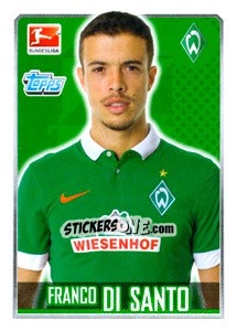 Sticker Franco di Santo - German Football Bundesliga 2014-2015 n. 47 - Topps
