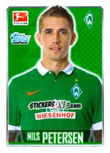 Sticker Nils Petersen - German Football Bundesliga 2014-2015 n. 48 - Topps