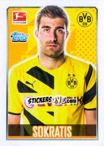 Sticker Sokratis Papastathopoulos - German Football Bundesliga 2014-2015 n. 53 - Topps