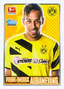 Sticker Pierre-Emerick Aubameyang - German Football Bundesliga 2014-2015 n. 61 - Topps