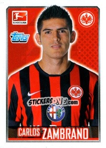 Sticker Carlos Zambrano - German Football Bundesliga 2014-2015 n. 68 - Topps
