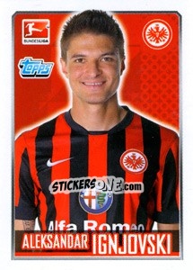 Sticker Aleksandar Ignjovski - German Football Bundesliga 2014-2015 n. 71 - Topps