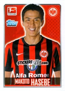 Sticker Makoto Hasebe - German Football Bundesliga 2014-2015 n. 73 - Topps