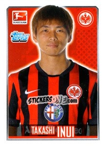 Figurina Takashi Inui - German Football Bundesliga 2014-2015 - Topps