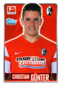 Cromo Christian Günter - German Football Bundesliga 2014-2015 - Topps