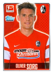 Sticker Oliver Sorg - German Football Bundesliga 2014-2015 n. 84 - Topps