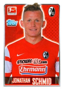 Sticker Jonathan Schmid - German Football Bundesliga 2014-2015 n. 89 - Topps