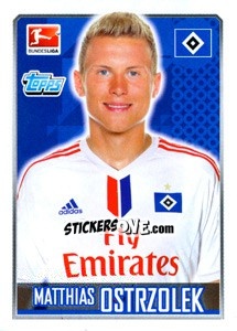 Sticker Matthias Ostrzolek - German Football Bundesliga 2014-2015 - Topps