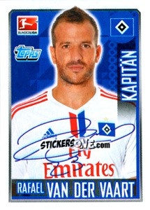 Sticker Rafael van der Vaart - German Football Bundesliga 2014-2015 n. 104 - Topps