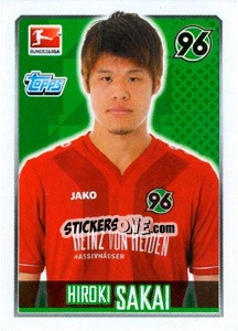 Sticker Hiroki Sakai - German Football Bundesliga 2014-2015 n. 113 - Topps