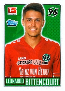 Sticker Leonardo Bittencourt - German Football Bundesliga 2014-2015 n. 119 - Topps