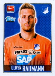 Sticker Oliver Baumann - German Football Bundesliga 2014-2015 - Topps