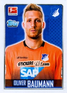 Sticker Oliver Baumann - German Football Bundesliga 2014-2015 n. 127 - Topps