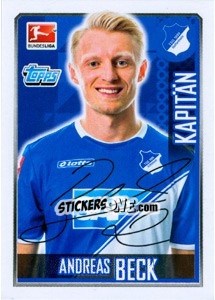 Cromo Andreas Beck - German Football Bundesliga 2014-2015 - Topps