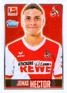 Sticker Jonas Hector - German Football Bundesliga 2014-2015 - Topps