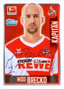 Sticker Miso Brecko - German Football Bundesliga 2014-2015 n. 144 - Topps