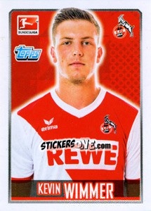 Sticker Kevin Wimmer - German Football Bundesliga 2014-2015 - Topps
