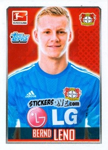 Sticker Bernd Leno - German Football Bundesliga 2014-2015 n. 157 - Topps