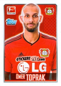 Sticker Ömer Toprak - German Football Bundesliga 2014-2015 - Topps
