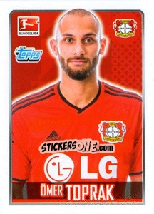 Sticker Ömer Toprak - German Football Bundesliga 2014-2015 n. 159 - Topps