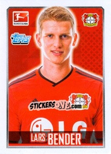 Sticker Lars Bender - German Football Bundesliga 2014-2015 n. 162 - Topps