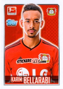 Sticker Karim Bellarabi - German Football Bundesliga 2014-2015 n. 164 - Topps