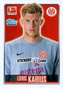 Sticker Loris Karius - German Football Bundesliga 2014-2015 - Topps