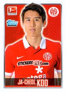 Cromo Ja-Cheol Koo - German Football Bundesliga 2014-2015 - Topps