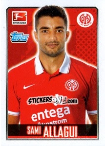 Sticker Sami Allagui - German Football Bundesliga 2014-2015 n. 182 - Topps
