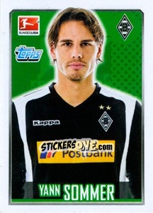 Sticker Yann Sommer - German Football Bundesliga 2014-2015 n. 187 - Topps
