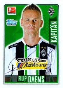 Figurina Filip Daems - German Football Bundesliga 2014-2015 n. 191 - Topps