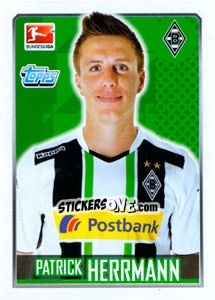 Sticker Patrick Herrmann - German Football Bundesliga 2014-2015 n. 194 - Topps