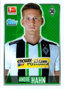 Sticker Andre Hahn - German Football Bundesliga 2014-2015 n. 195 - Topps