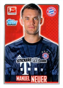 Sticker Manuel Neuer - German Football Bundesliga 2014-2015 n. 202 - Topps