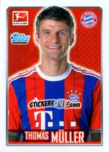 Sticker Thomas Müller - German Football Bundesliga 2014-2015 - Topps