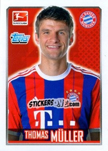 Sticker Thomas Müller - German Football Bundesliga 2014-2015 n. 213 - Topps