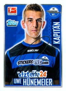 Sticker Uwe Hünemeier - German Football Bundesliga 2014-2015 - Topps