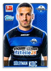 Sticker Süleyman Koc - German Football Bundesliga 2014-2015 n. 222 - Topps
