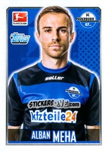 Sticker Alban Meha - German Football Bundesliga 2014-2015 - Topps