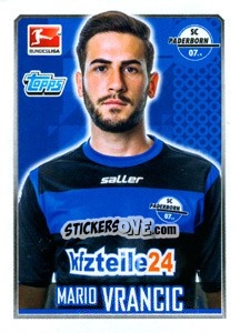 Cromo Mario Vrancic - German Football Bundesliga 2014-2015 - Topps