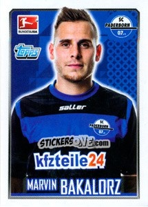 Figurina Marvin Bakalorz - German Football Bundesliga 2014-2015 n. 226 - Topps