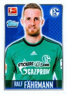 Sticker Ralf Fährmann - German Football Bundesliga 2014-2015 n. 232 - Topps
