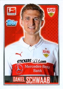 Sticker Daniel Schwaab - German Football Bundesliga 2014-2015 - Topps